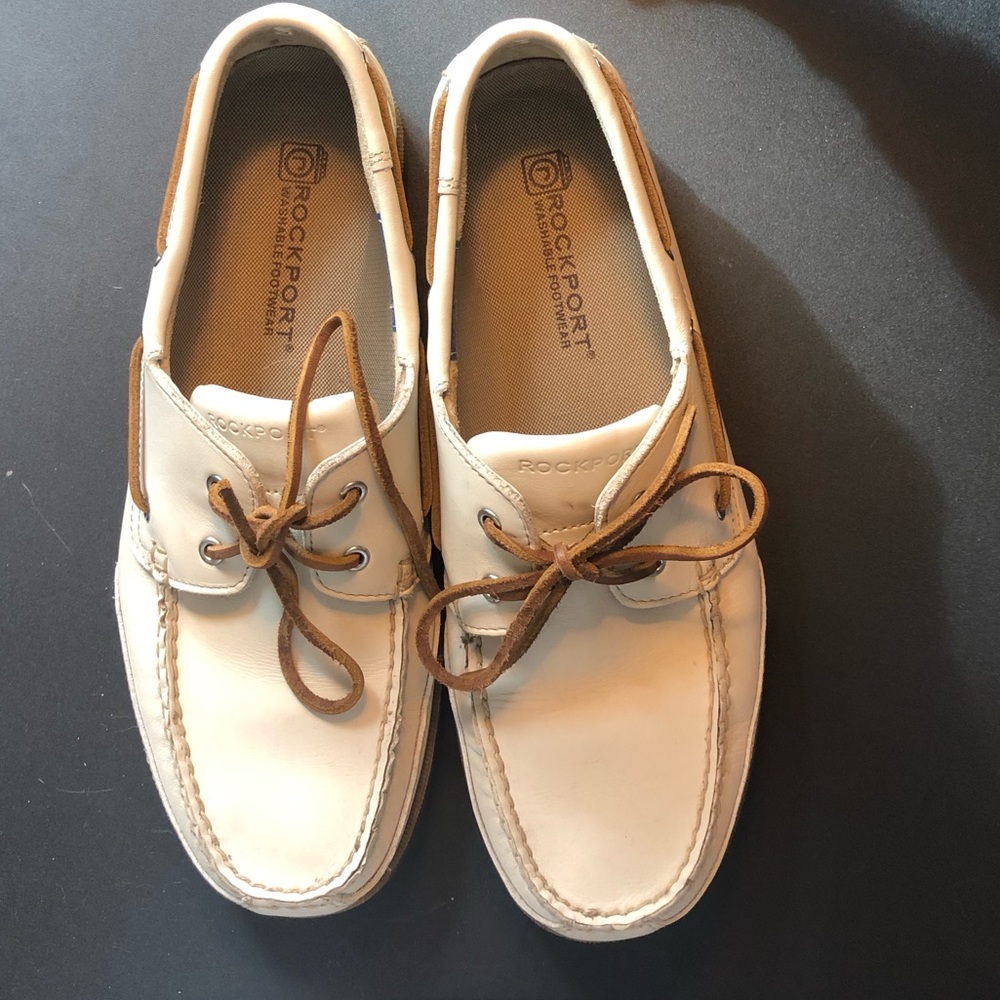 Rockport leather boat shoes